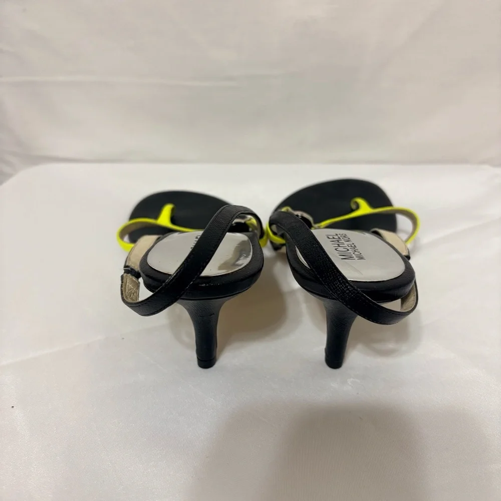 Michael Kors Bridget Slingback Thong Sandals in neon yellow
